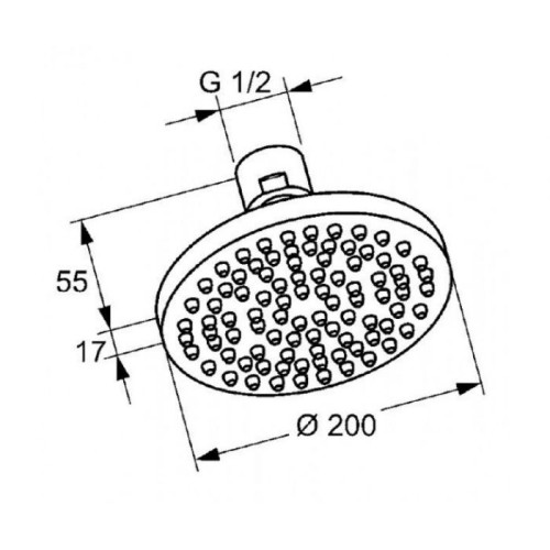 Верхній душ Kludi A-QA, 6651005-00